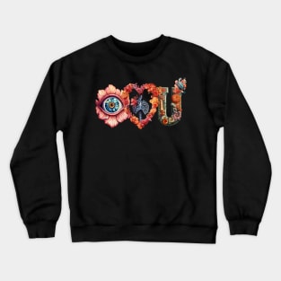 Eye Heart U: Unveiling Love's Gaze Crewneck Sweatshirt